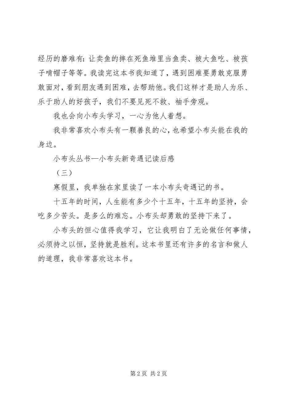 2023年《小布头丛书小布头新奇遇记》读后感新编.docx_第2页