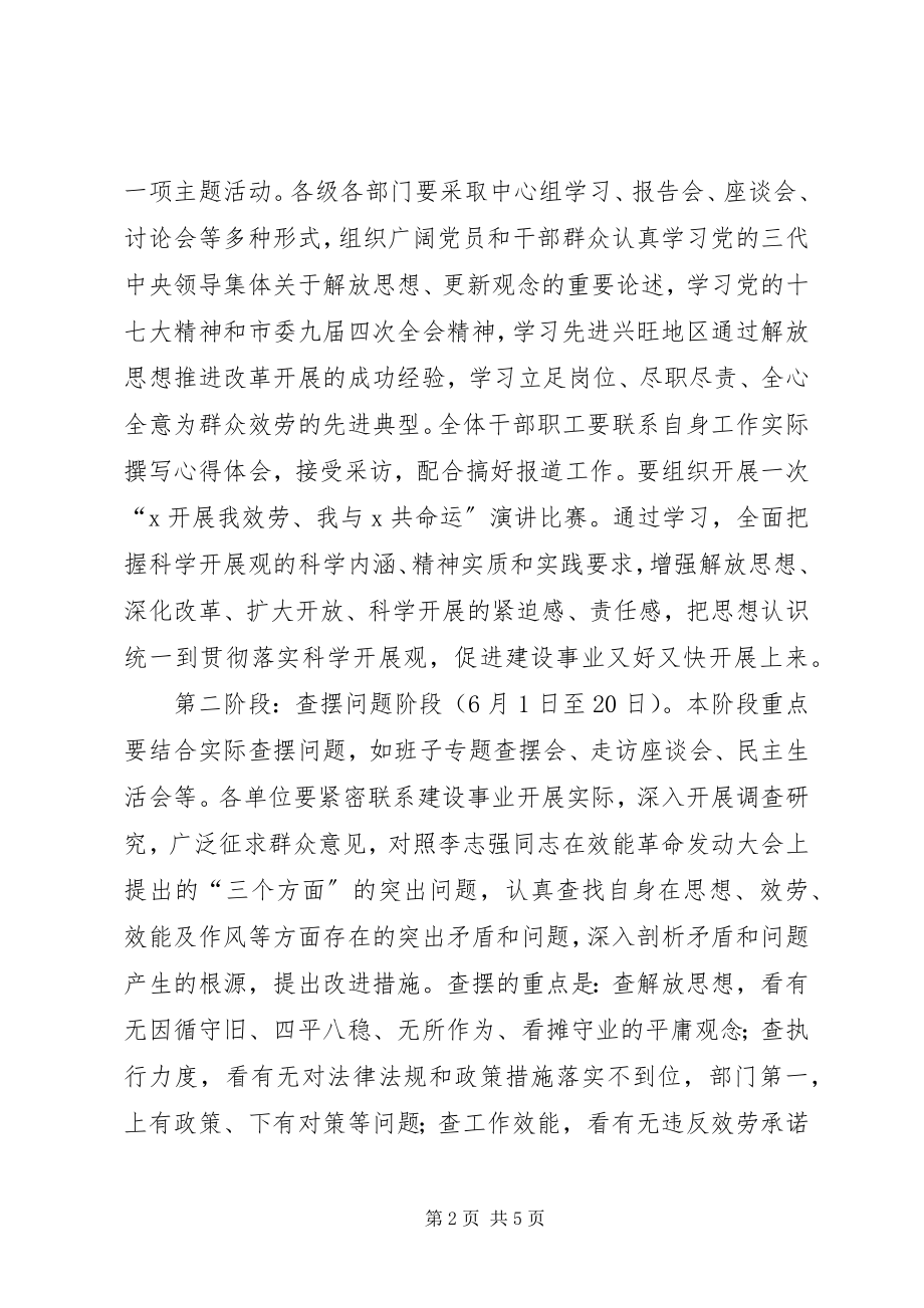 2023年建设局三不问题大讨论活动方案.docx_第2页