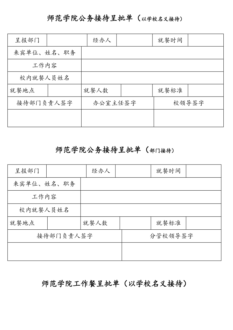 办公室使用单据表格汇编（6篇）（含印章使用、公务接待、工作餐、证书领用）.doc_第2页