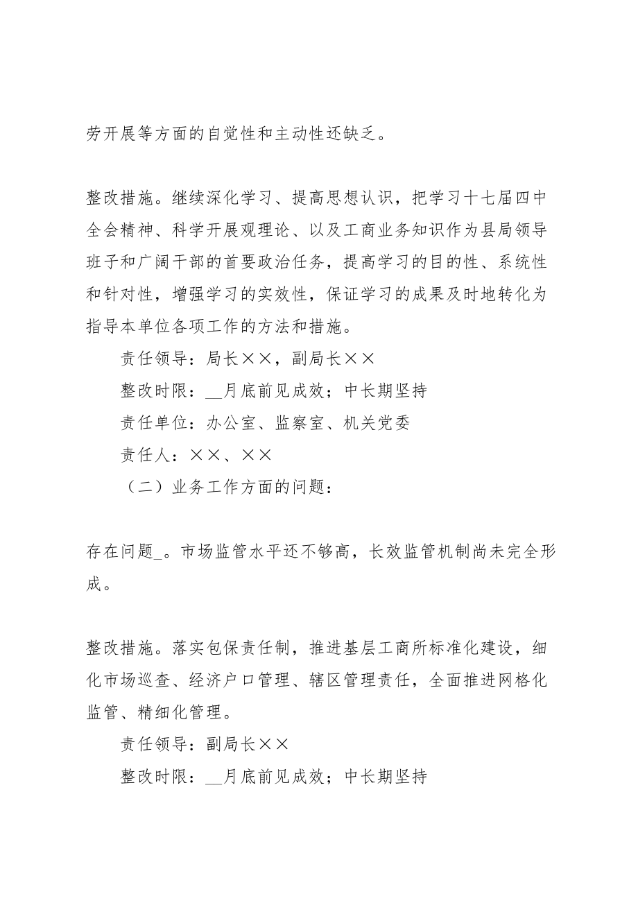 2023年县工商局队伍教育整顿活动整改落实方案.doc_第2页