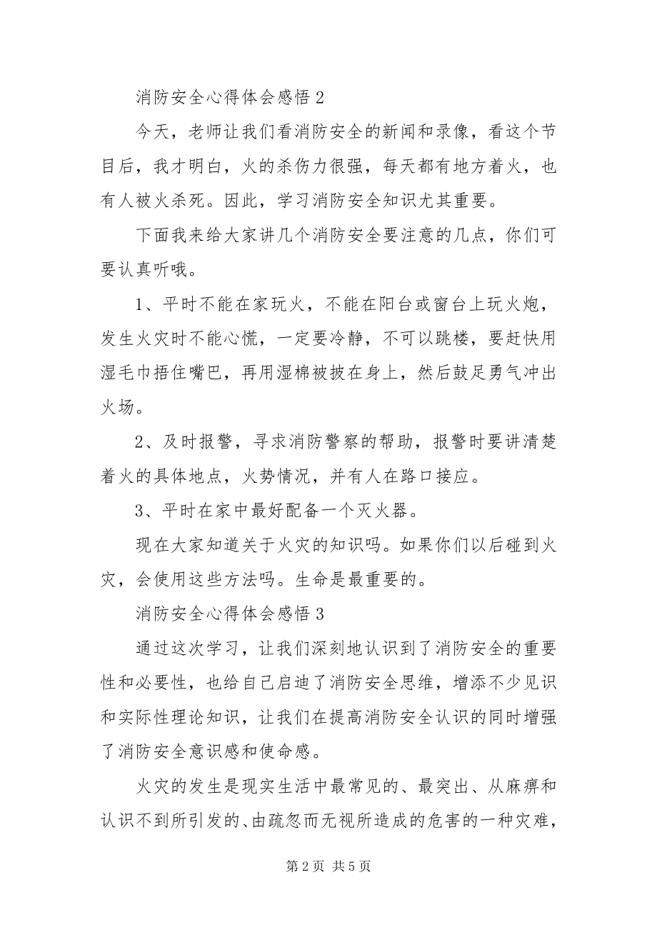 2023年消防安全心得体会感悟简短范文模板篇.docx_第2页