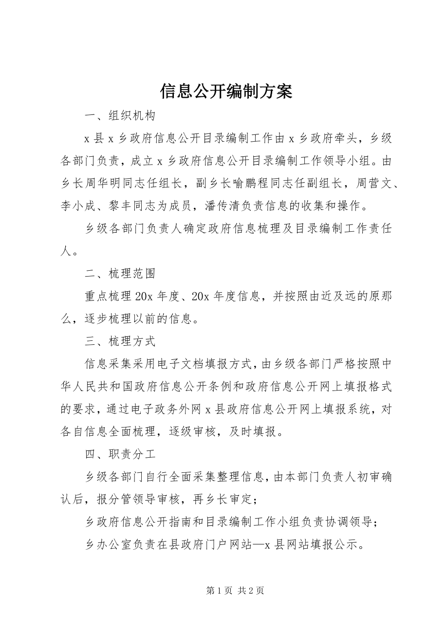 2023年信息公开编制方案.docx_第1页