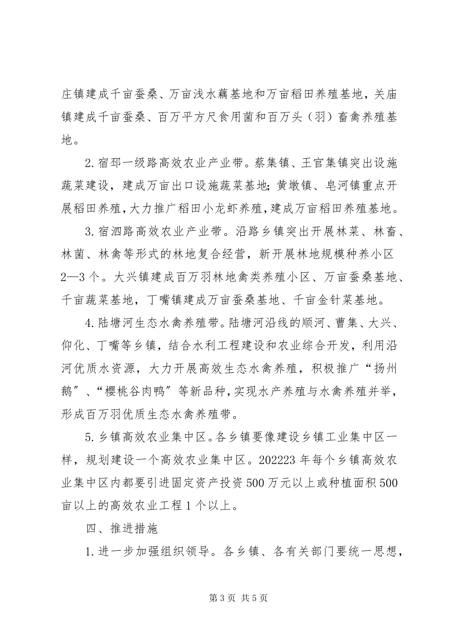 2023年加快发展规模高效农业的实施工作意见.docx_第3页