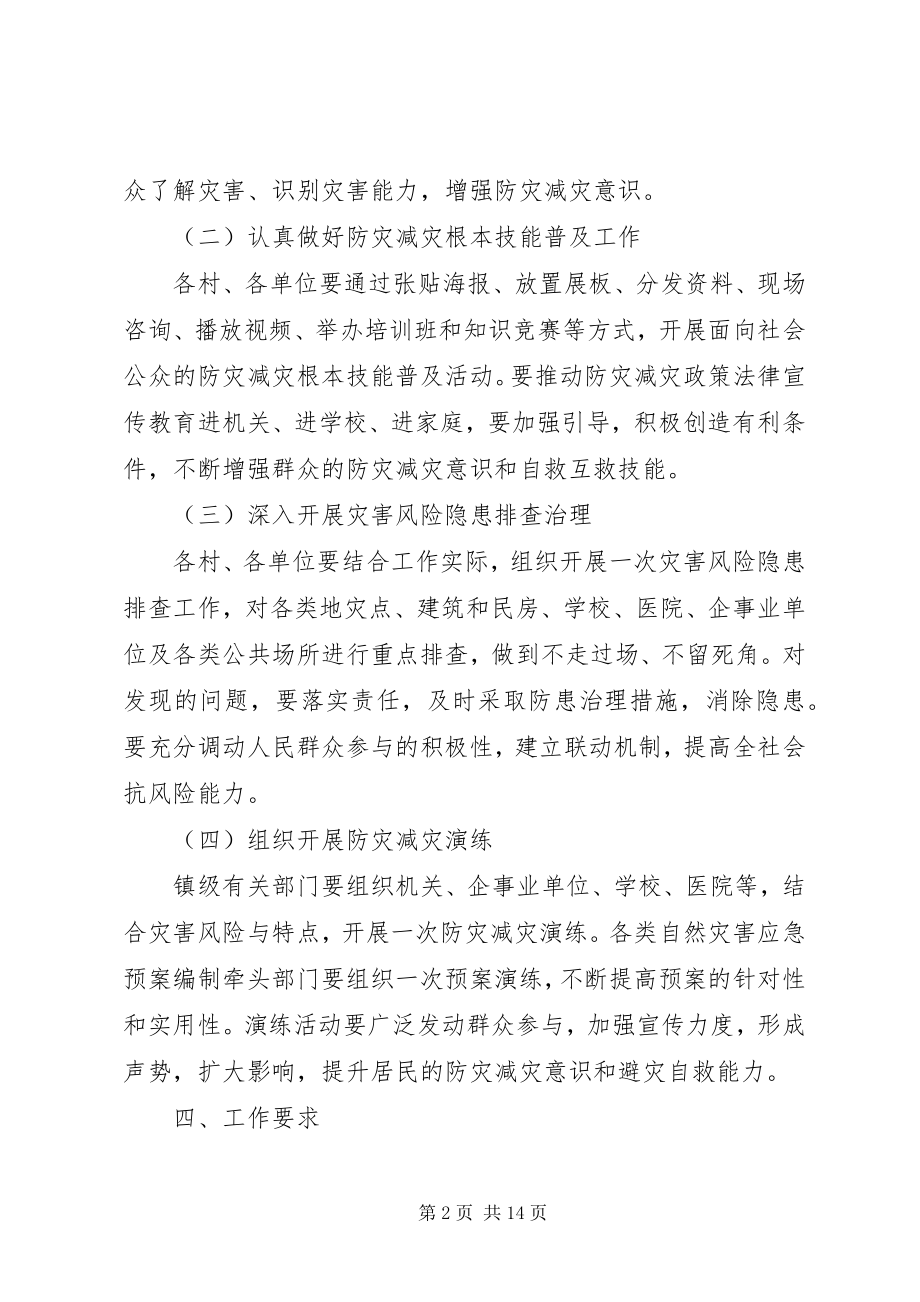 2023年乡镇防灾减灾日宣传活动方案.docx_第2页