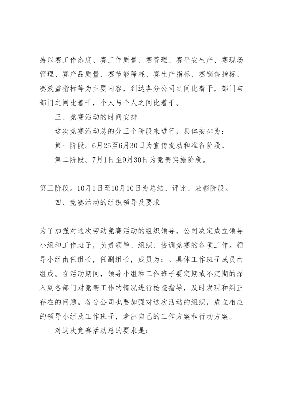 2023年企业开展劳动竞赛活动的实施方案.doc_第2页