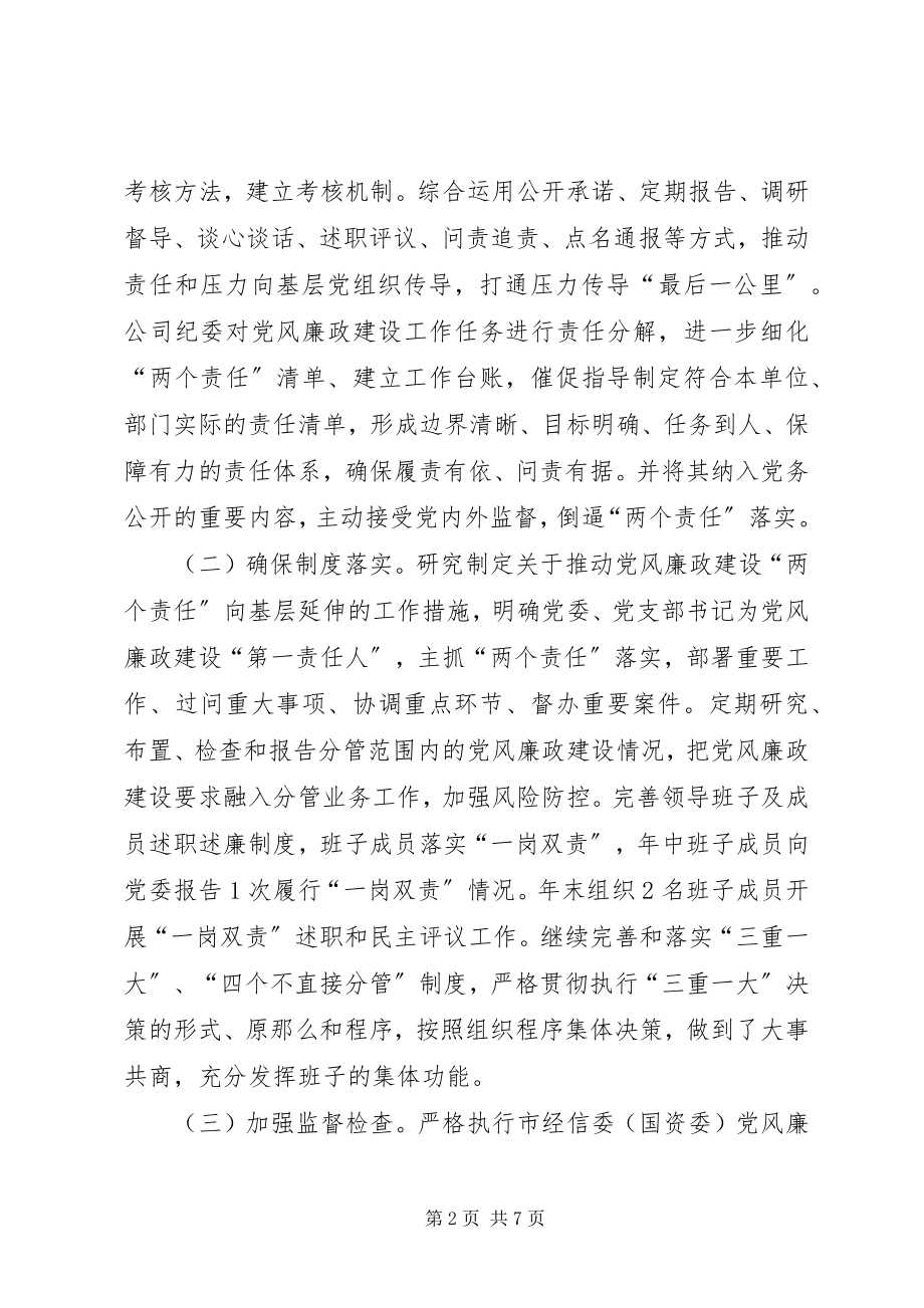 2023年公司委员会某年党风廉政建设和反腐败工作要点.docx_第2页