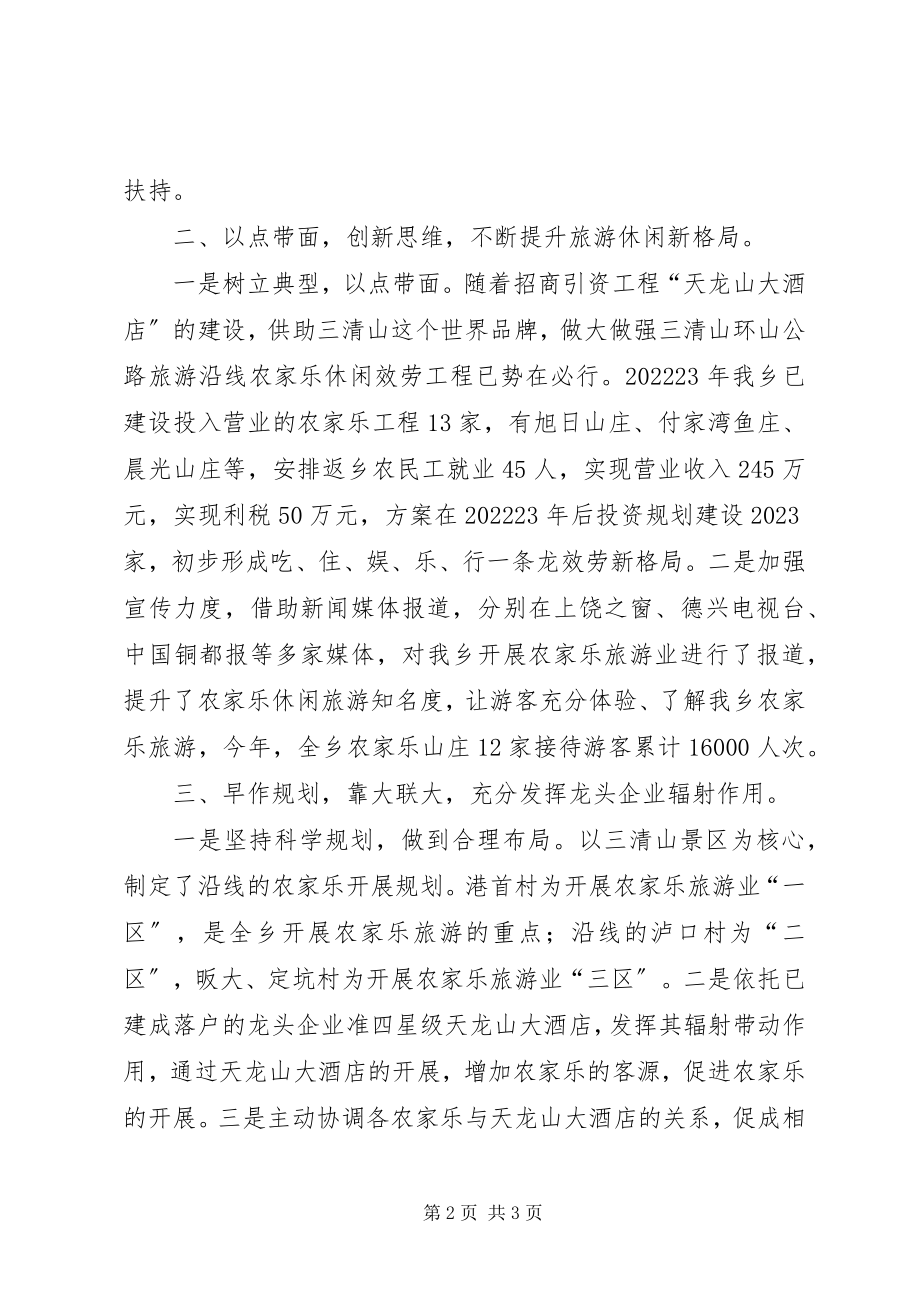 2023年乡农家乐休闲旅游工作总结.docx_第2页