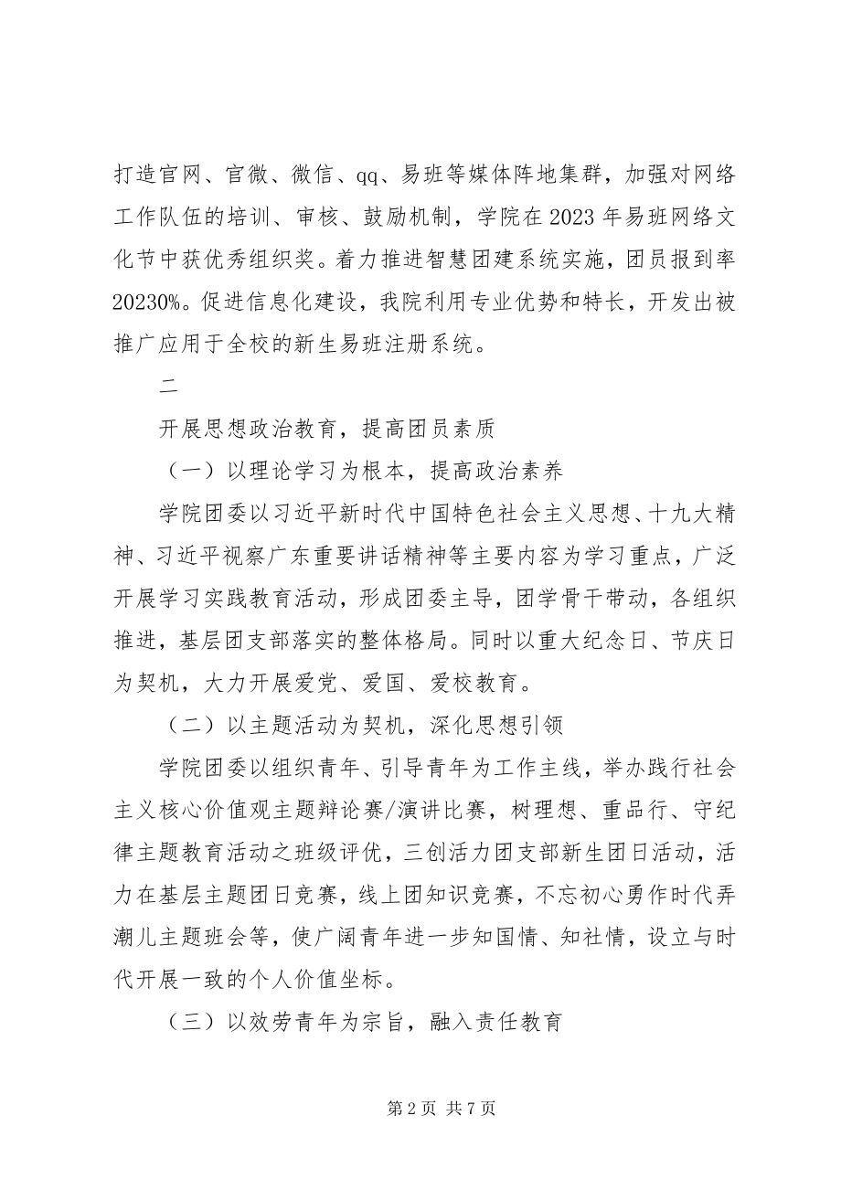 2023年学院团委年终工作总结.docx_第2页