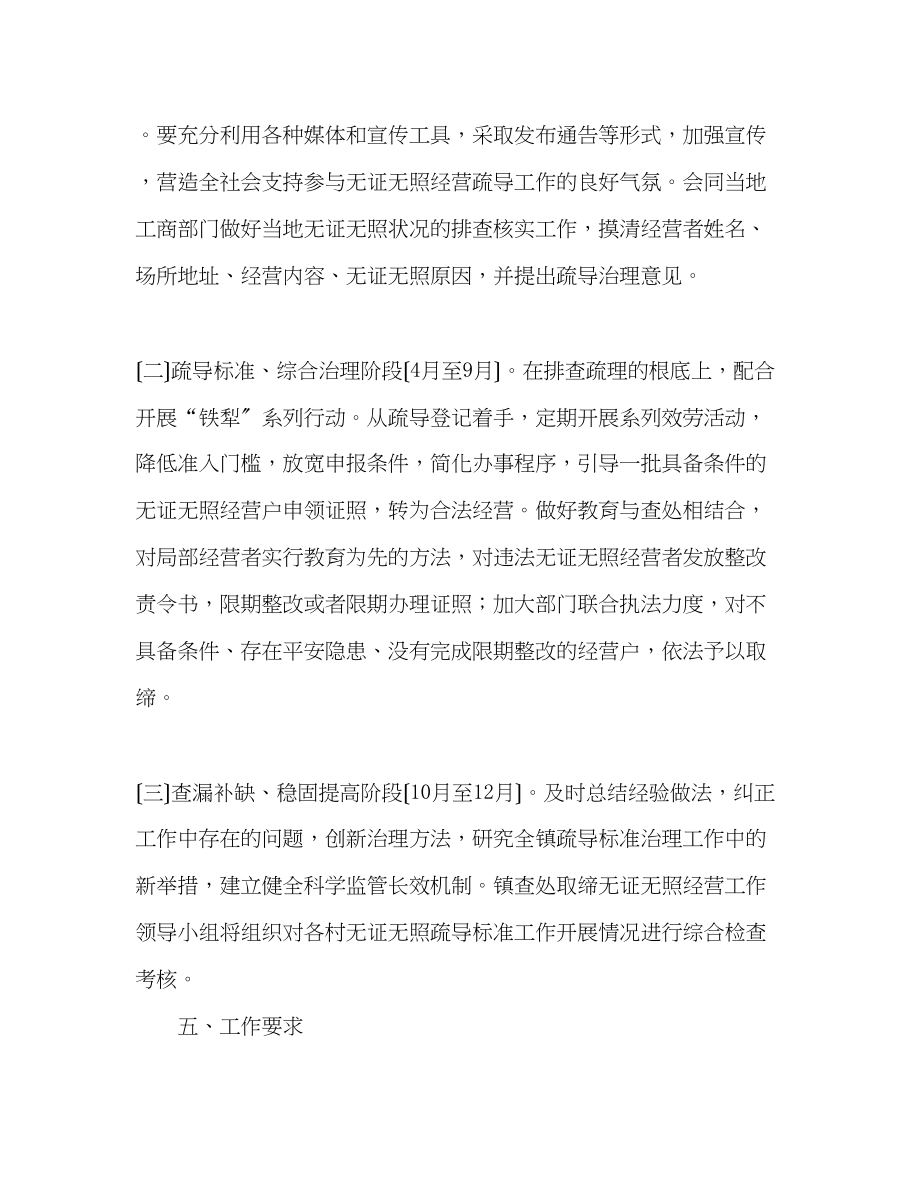 2023年镇无证无照经营疏导规范服务年活动实施方案.docx_第3页