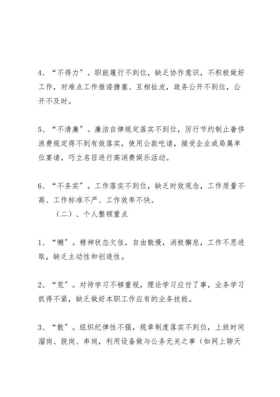 2023年民政局作风整顿活动方案.doc_第3页