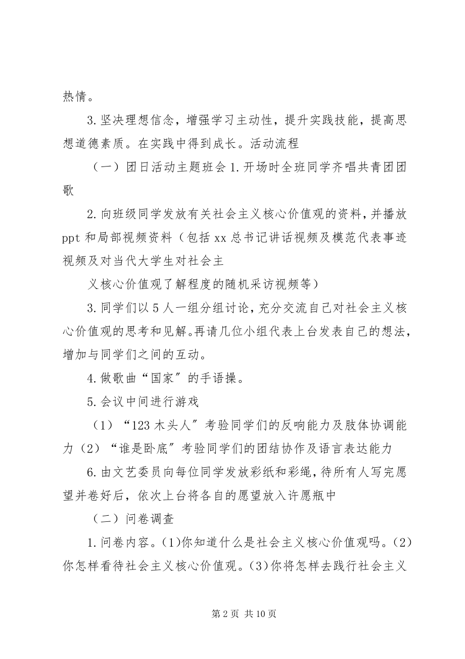 2023年我为社会主义核心价值观代言主题团日活动总结模板.docx_第2页