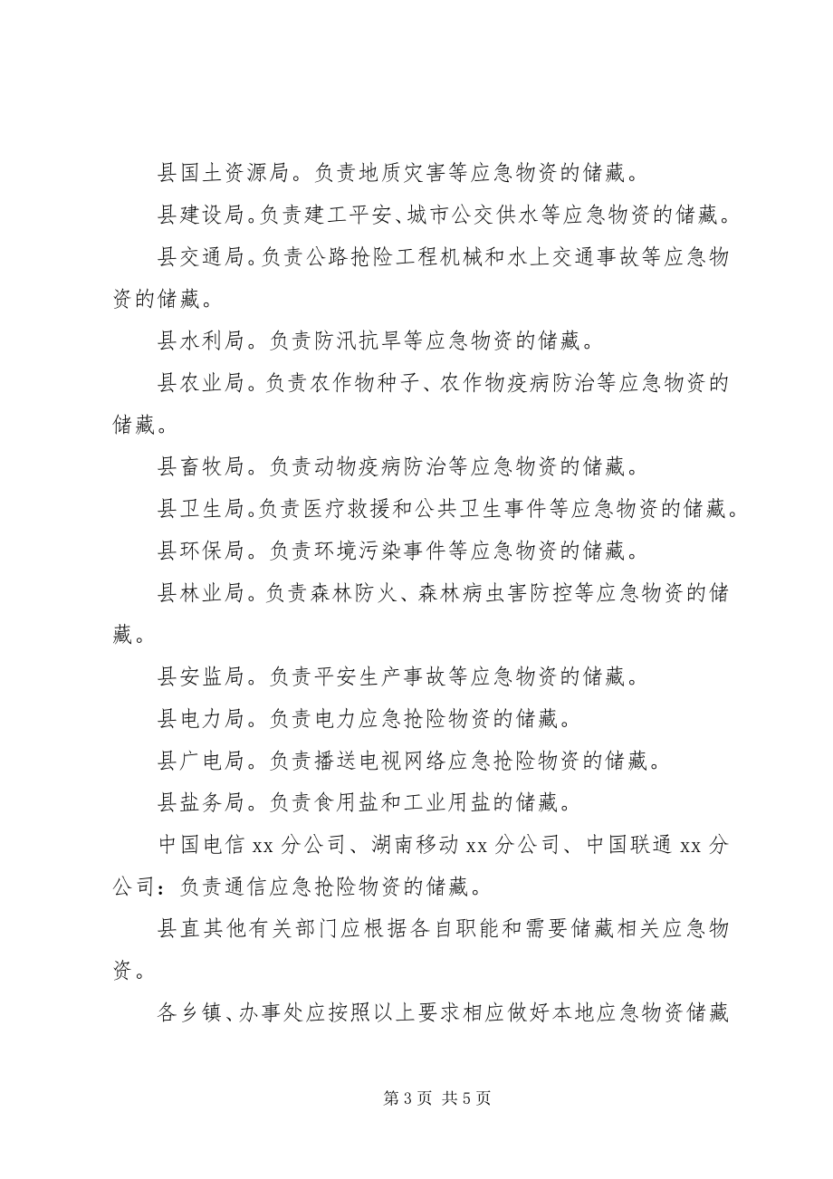 2023年茶政办应急物资储备工作意见措施.docx_第3页