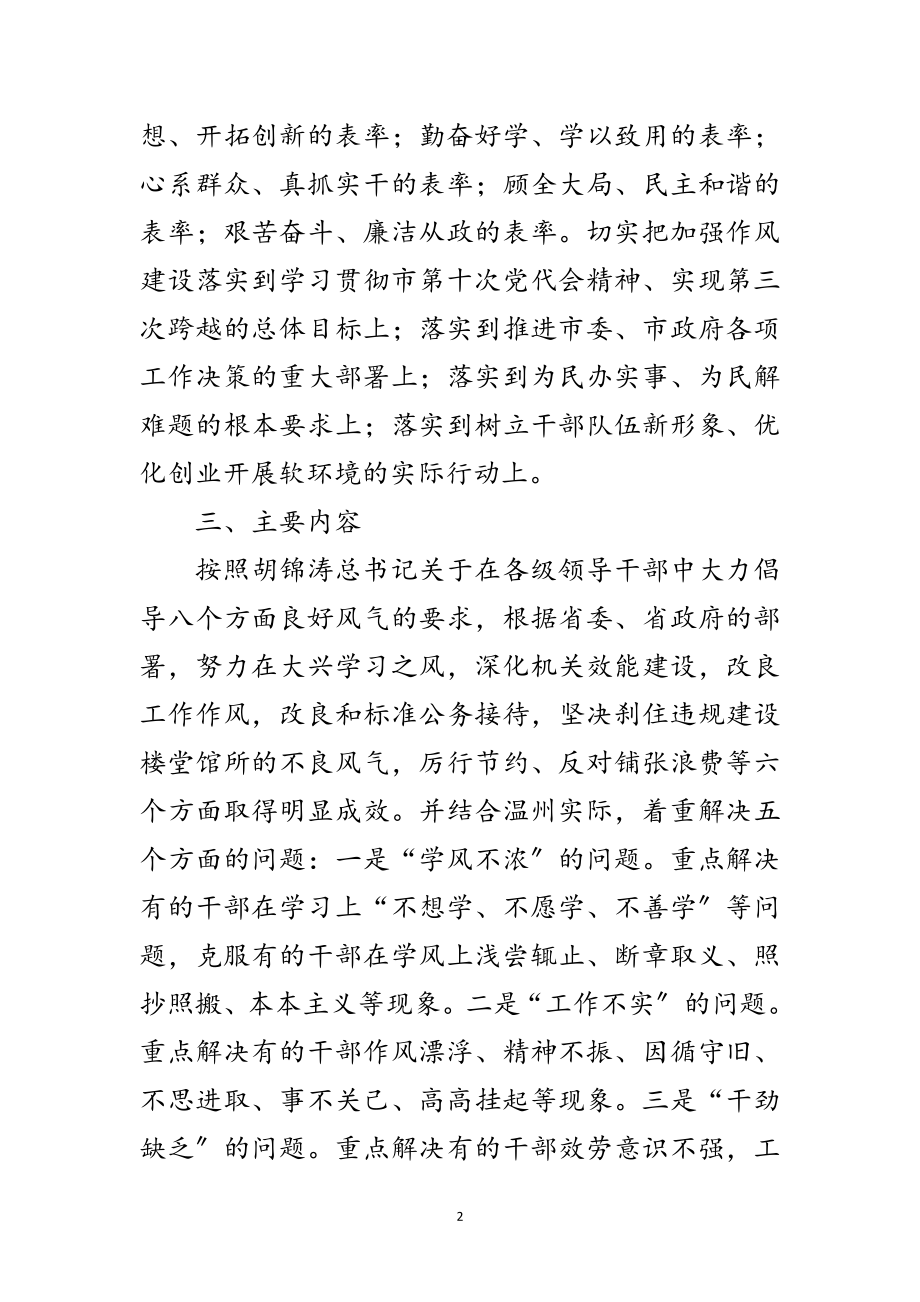 2023年市政府关于作风建设年实施意见范文.doc_第2页