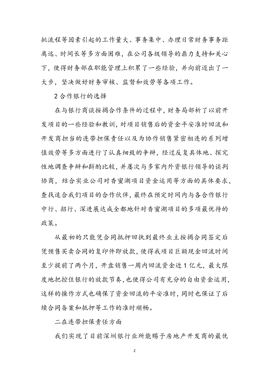 2023年房产公司财务述职述廉.docx_第2页