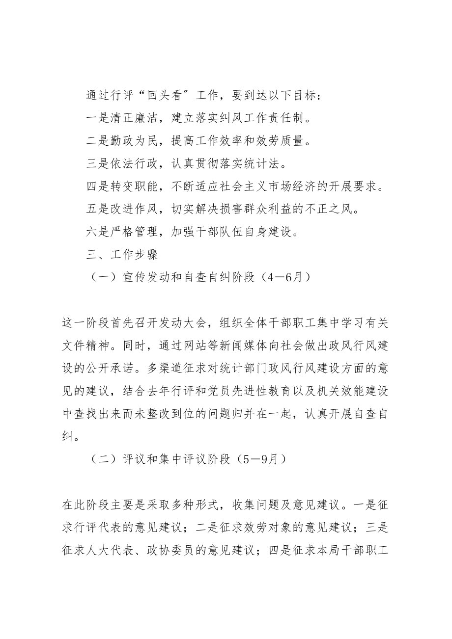 2023年县统计局民主评议政风行风回头看工作实施方案 3.doc_第2页