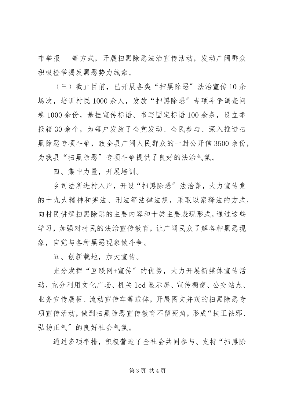 2023年扫黑除恶专项斗争专项宣传工作总结汇报.docx_第3页