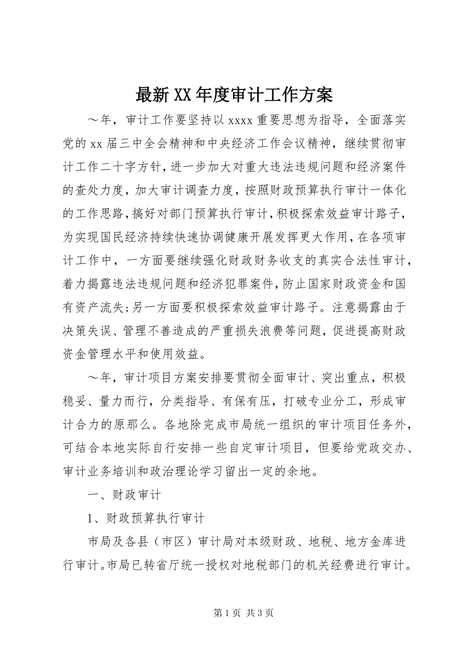 2023年度审计工作计划.docx_第1页