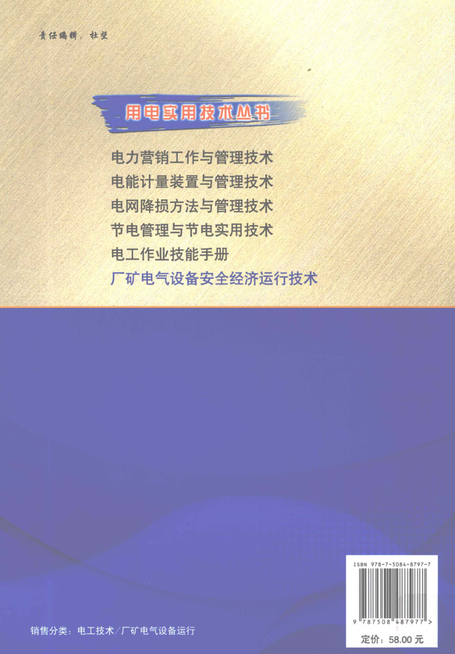 用电实用技术丛书 厂矿电气设备安全经济运行技术 王柳陈蕾 主编 2011年版.pdf_第2页