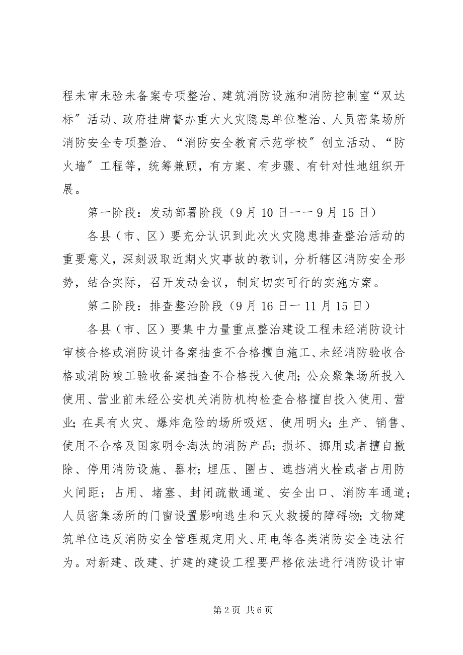 2023年XX市春季火灾隐患排查整治方案.docx_第2页