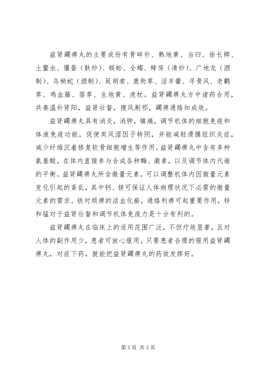 2023年益肾蠲痹丸说明书.docx_第3页