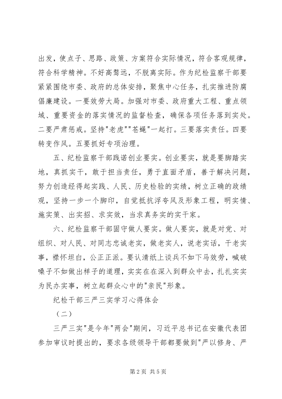 2023年纪检干部三严三实学习心得体会.docx_第2页