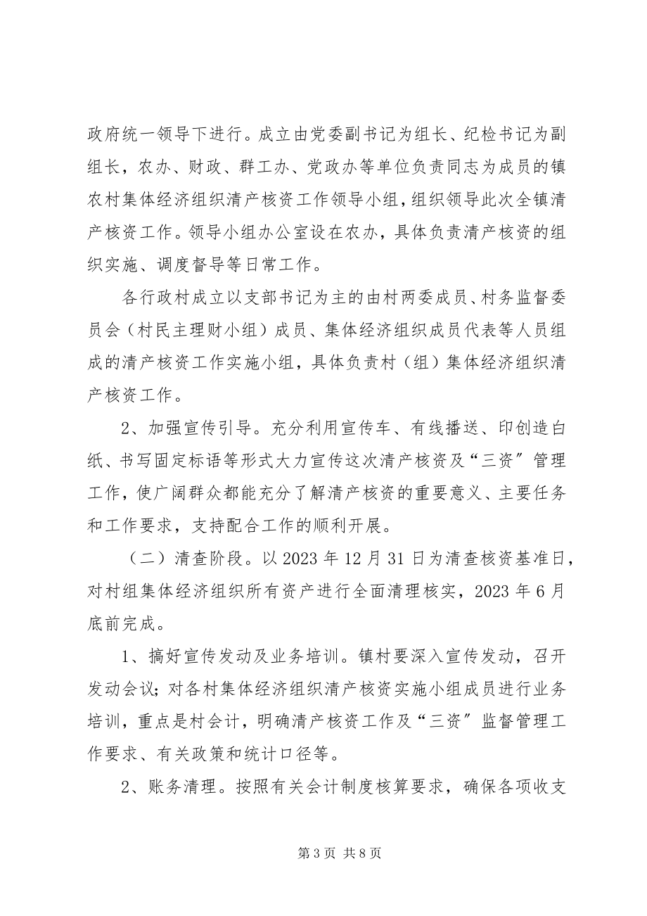 2023年高XX县区农村集体经济组织清产核资工作实施方案.docx_第3页