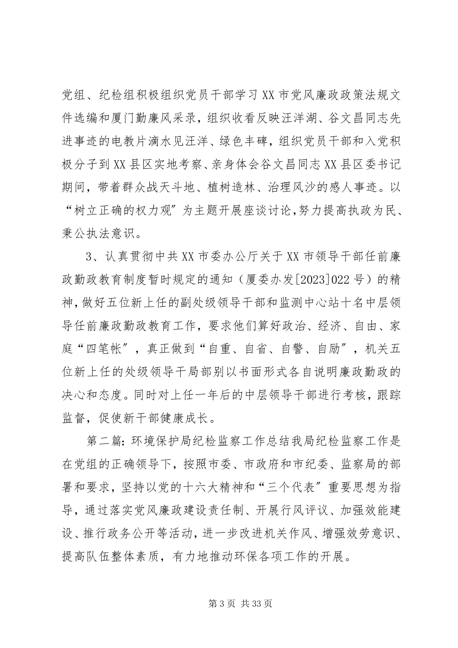 2023年环境保护局纪检监察工作总结.docx_第3页