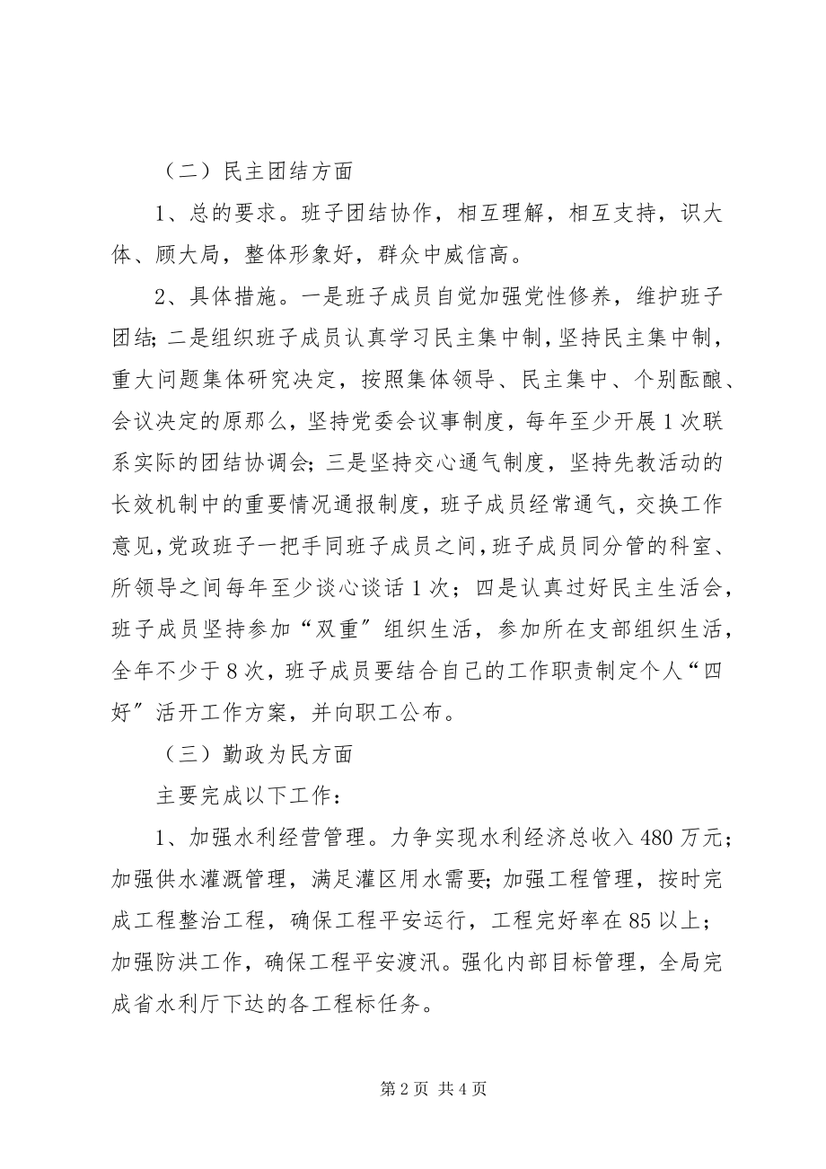 2023年水利局领导班子“四好”活动的安排意见.docx_第2页