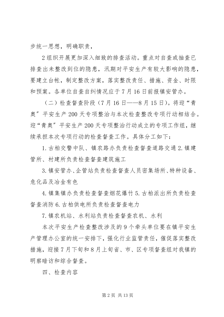 2023年全镇集中开展安全生产检查整改专项行动方案.docx_第2页