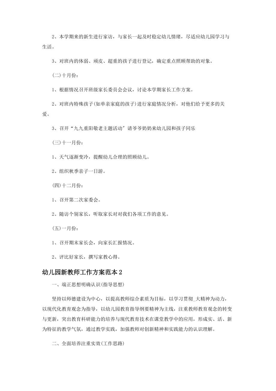 2023年幼儿园新教师工作计划范例.docx_第3页