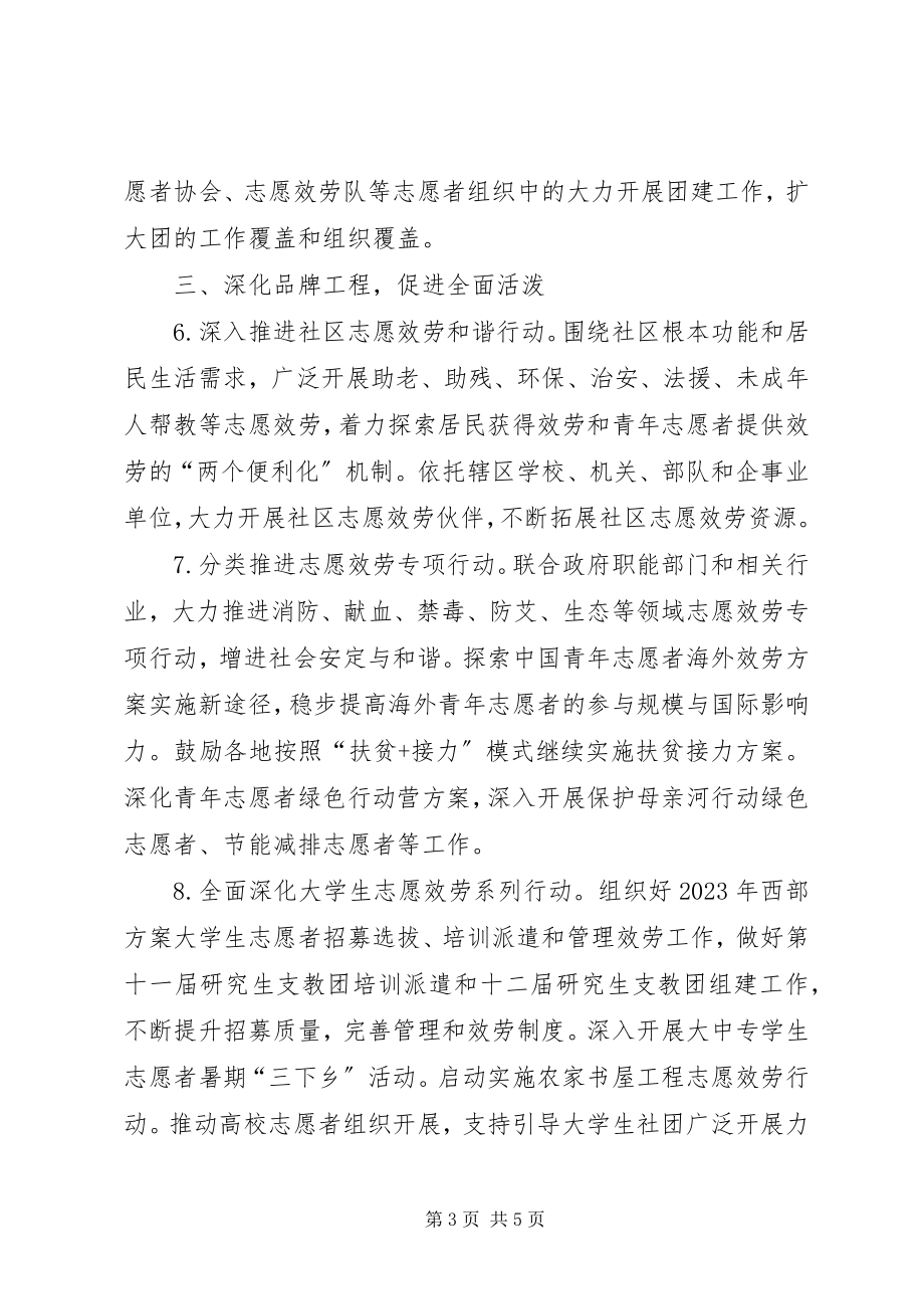 2023年全团青年志愿者工作要点.docx_第3页