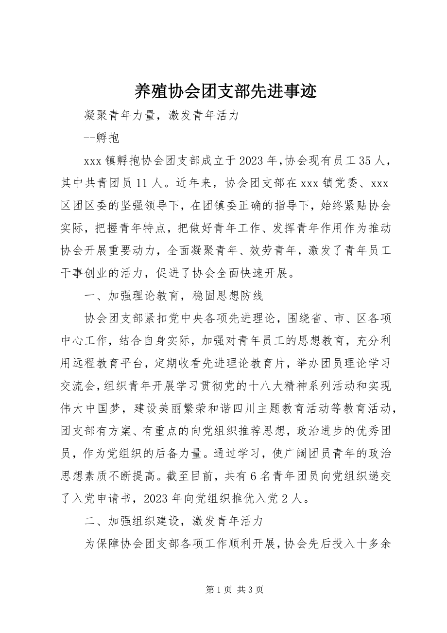 2023年养殖协会团支部先进事迹.docx_第1页