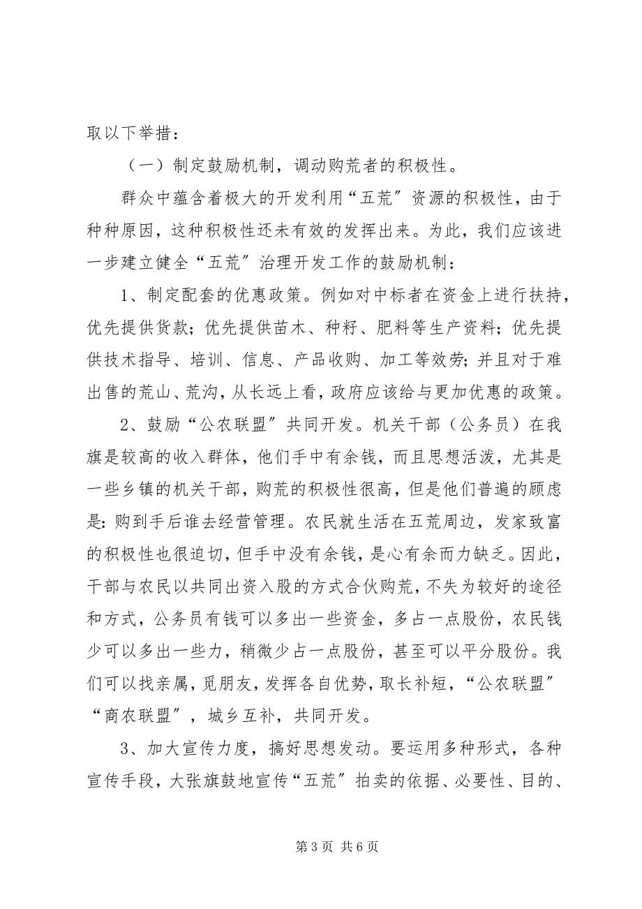 2023年乡镇五荒资源治理开发工作思考.docx_第3页