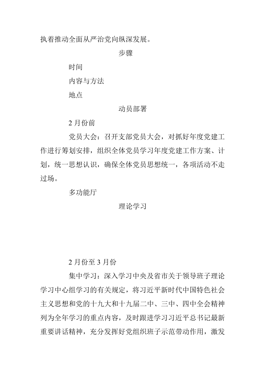 2020党支部党建工作计划表.docx_第2页