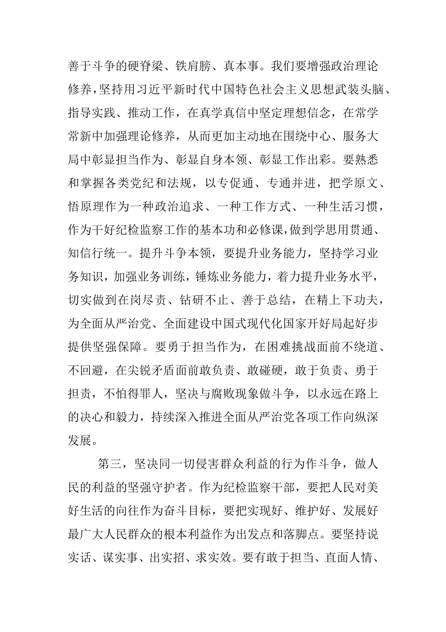 2023年纪检监察干部队伍教育整顿专题学习培训心得体会.docx_第3页