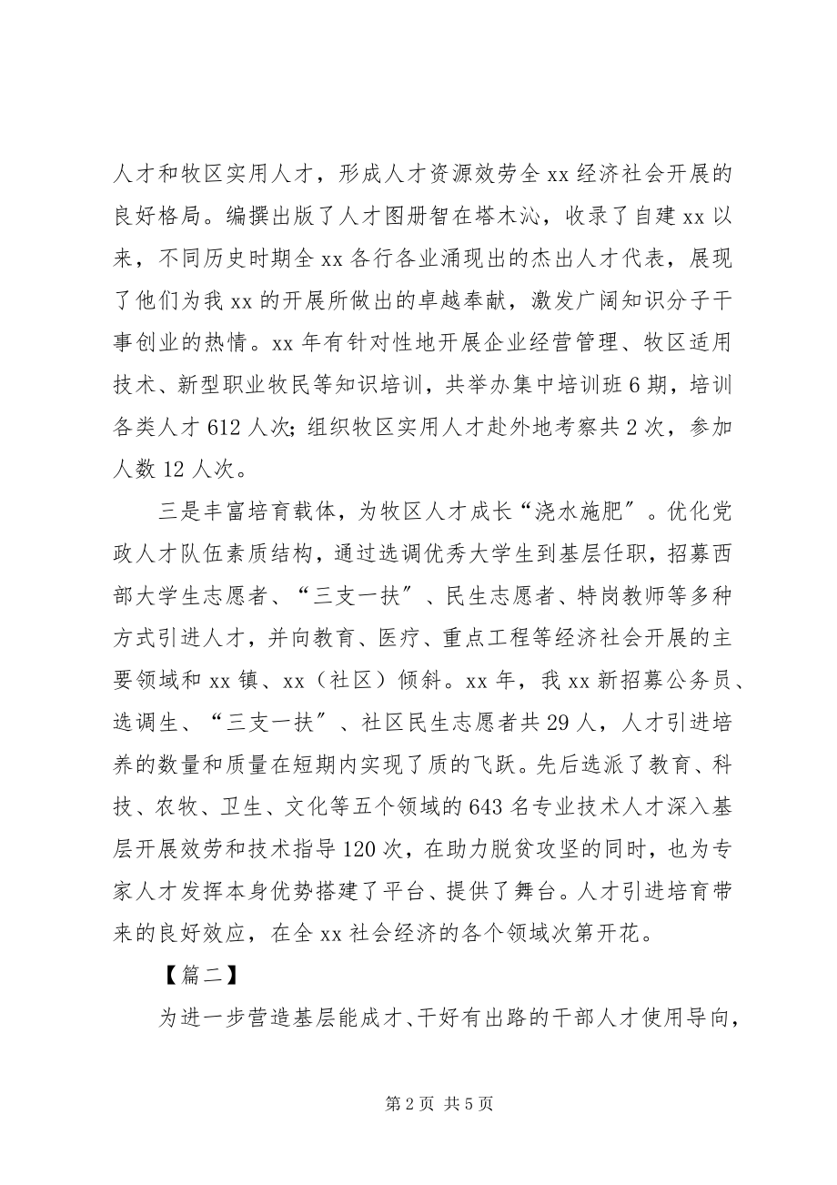 2023年人才工作的经验文章三篇.docx_第2页