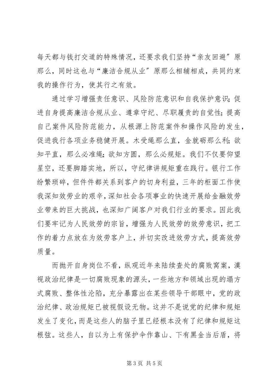 2023年讲规矩正风纪守廉洁心得体会.docx_第3页