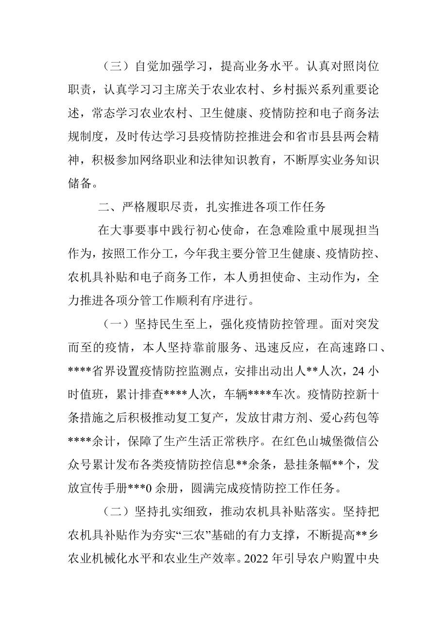 2022年度乡镇副职述职述廉报告_1.docx_第2页