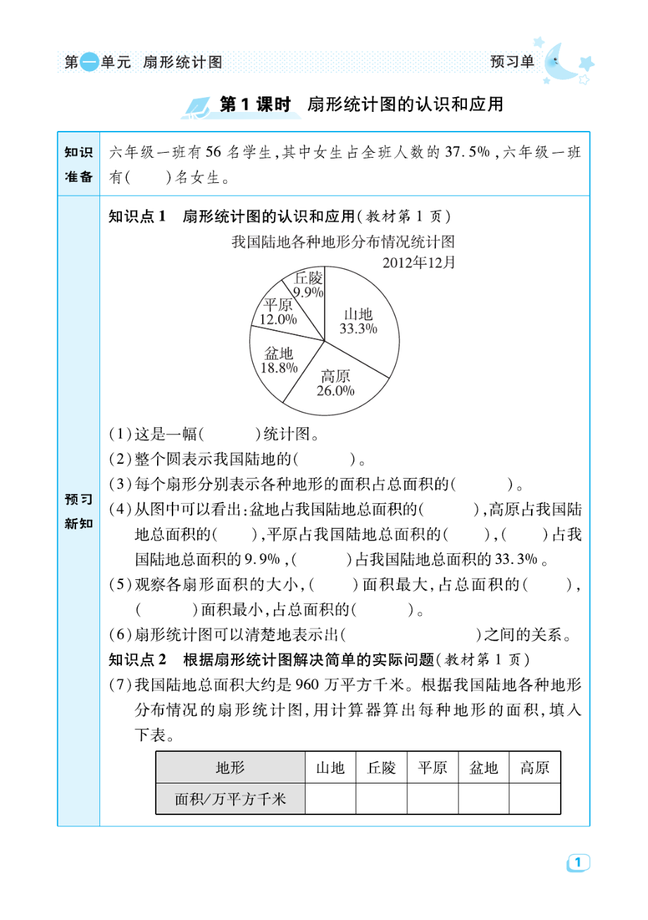 典中点苏教版数学预习单6年级下册.pdf_第3页