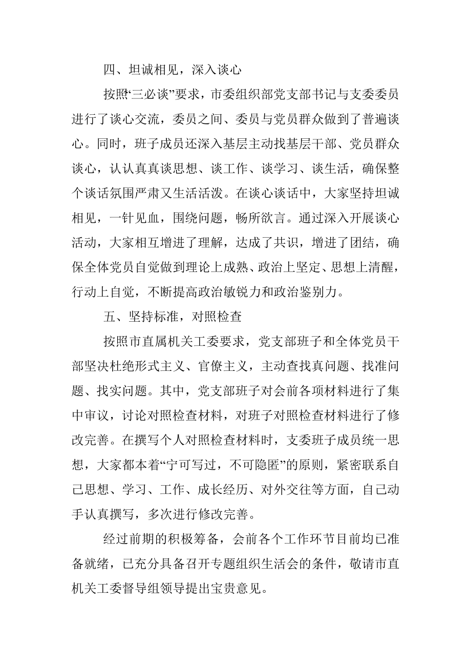 XX市委组织部202X年度组织生活会准备情况报告.docx_第3页