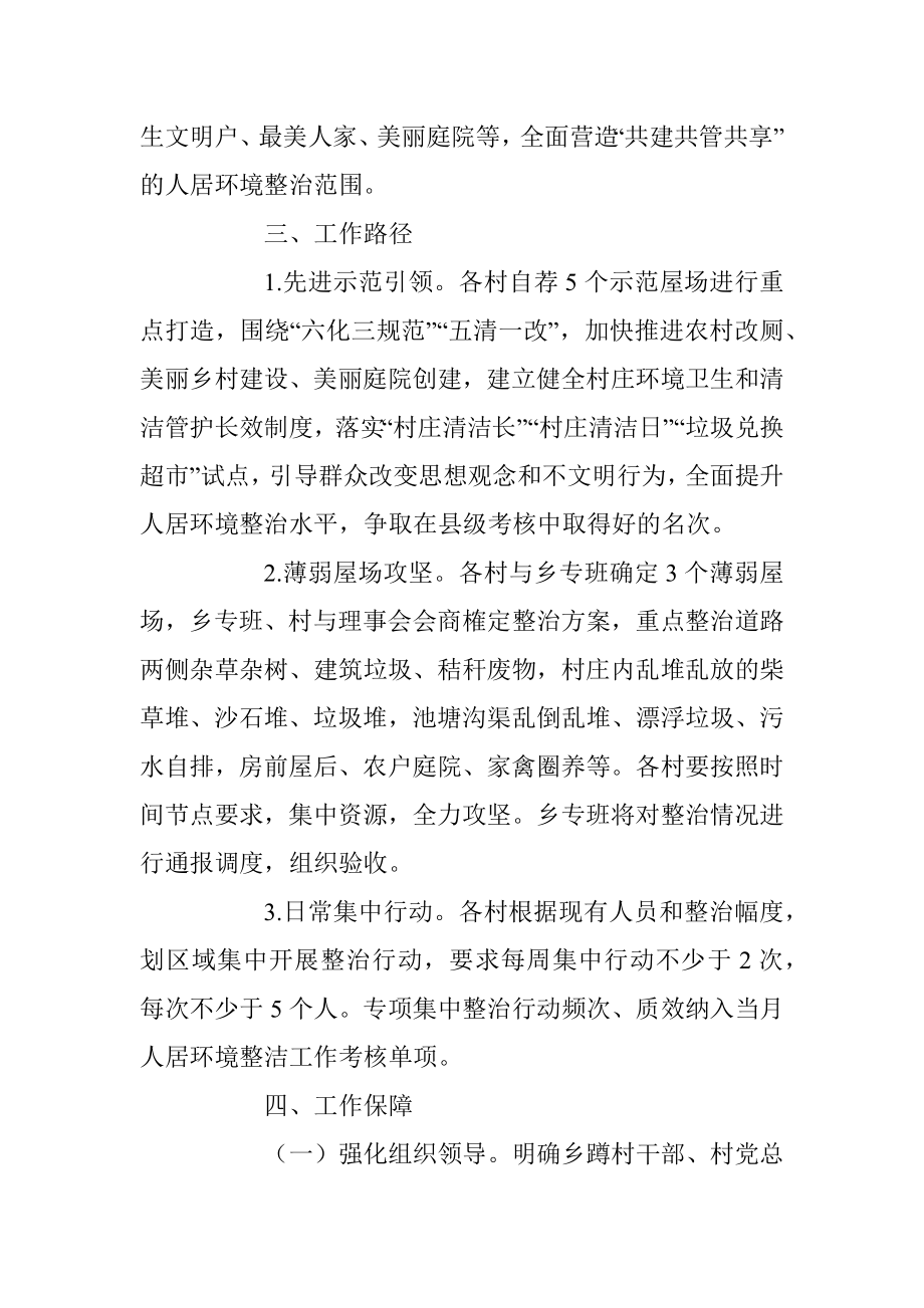 2023年度关于乡镇人居环境整治工作方案.docx_第3页