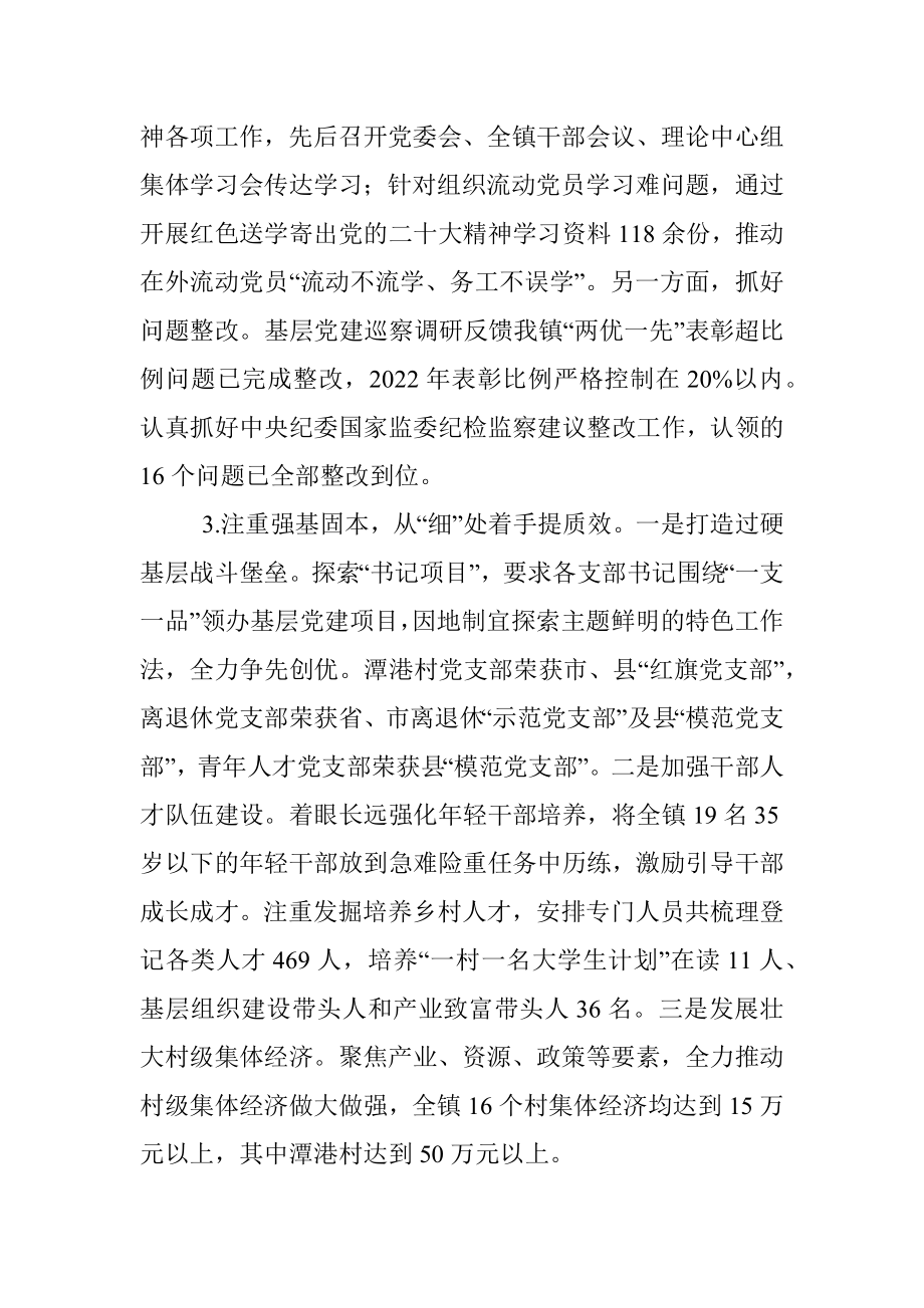 XX乡镇党委书记年度抓基层党建工作述职报告.docx_第3页