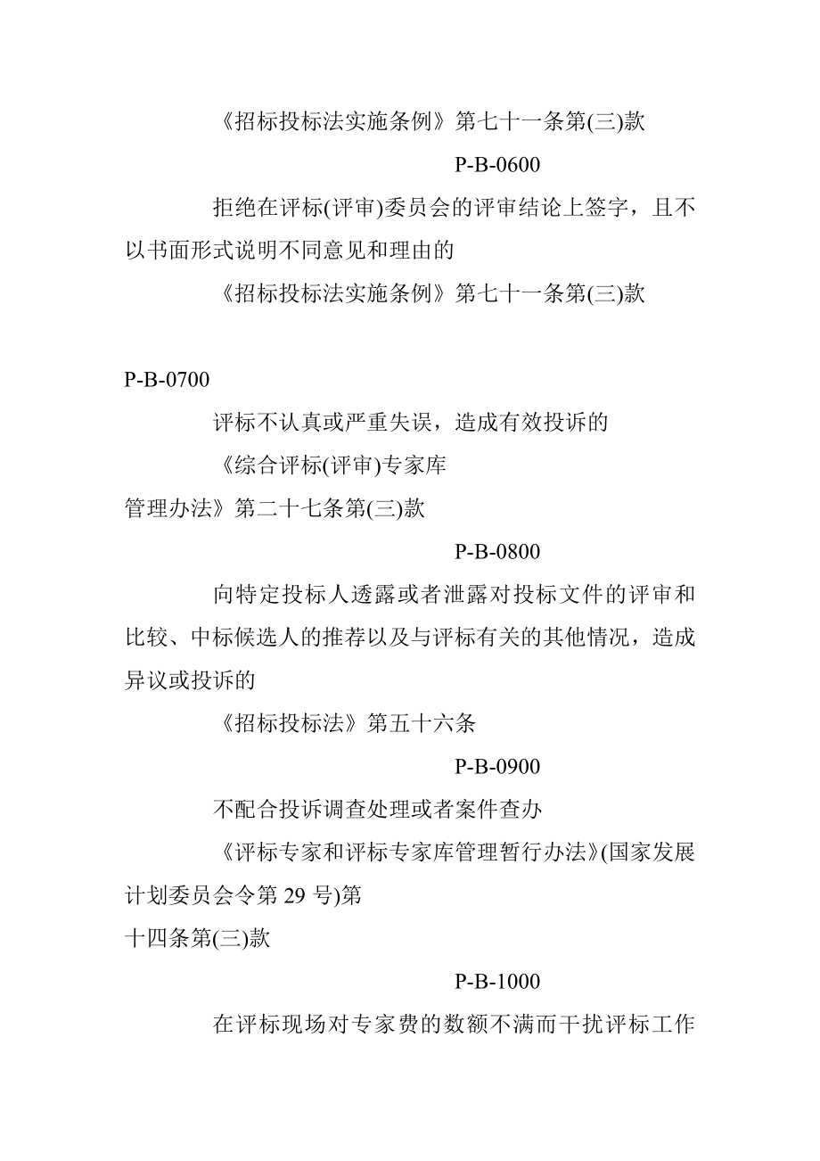 综合评标（评审）专家库评标专家履职行为清单.docx_第3页