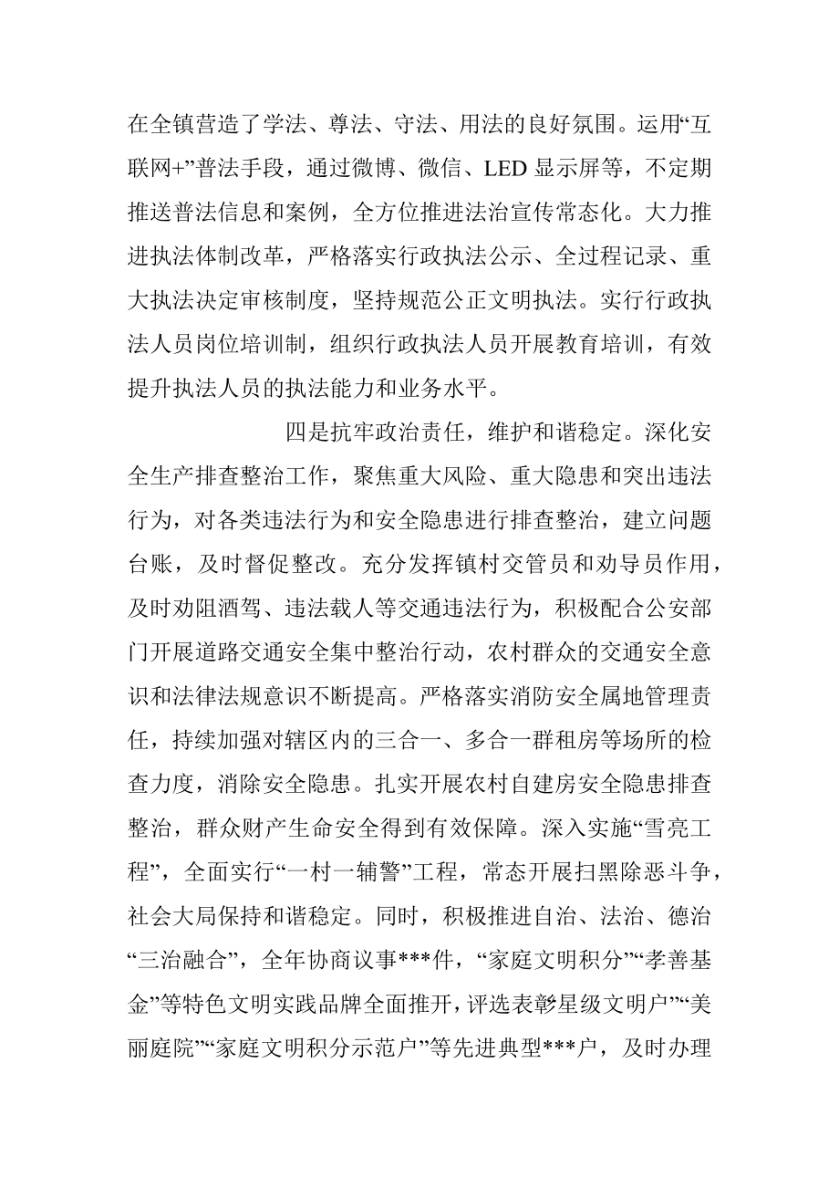 2023XX乡镇党委书记述法工作报告.docx_第3页