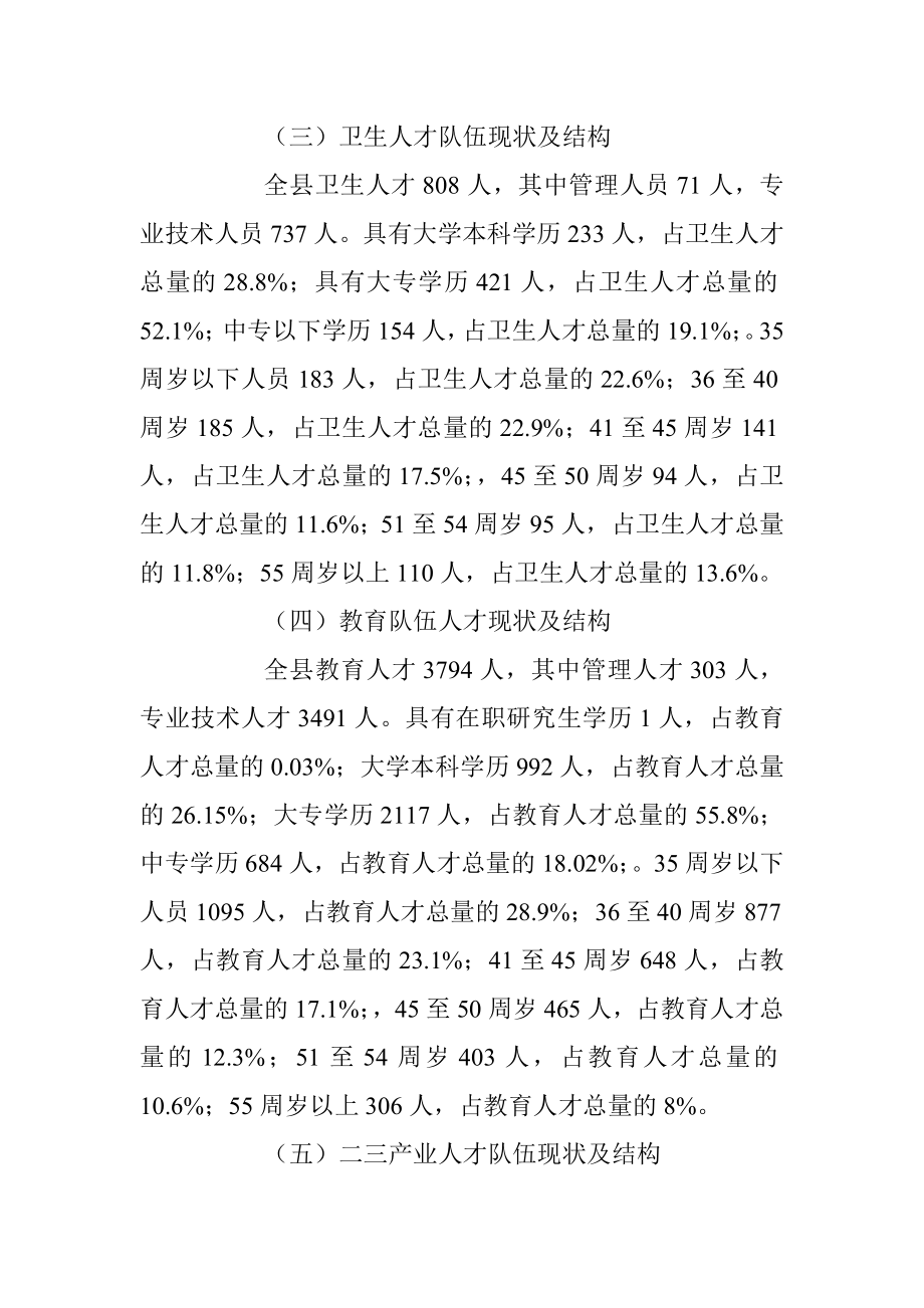 关于全县人才调研报告.docx_第3页