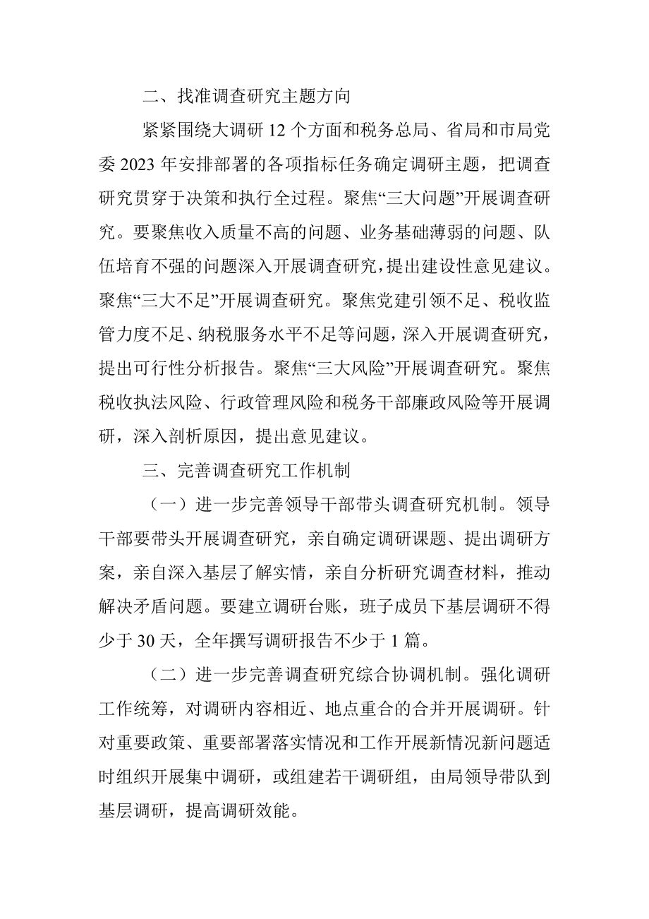 2023年税务局开展大兴调查研究方案.docx_第2页