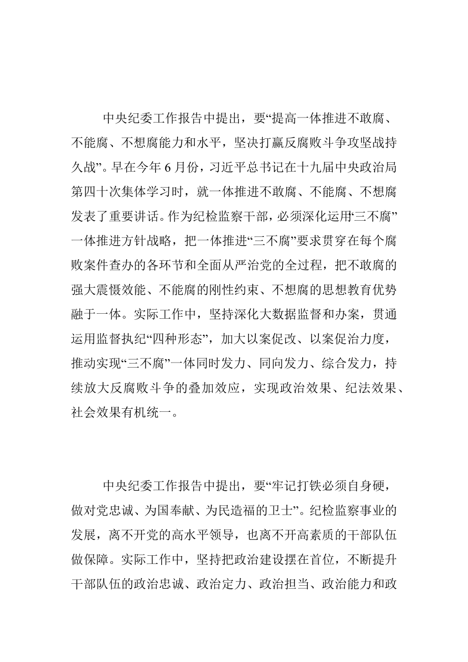 2023年学习党的二十大精神纪委书记交流研讨材料.docx_第3页