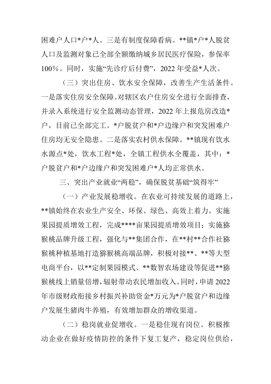 镇全力巩固拓展脱贫攻坚成果工作情况报告.docx_第3页