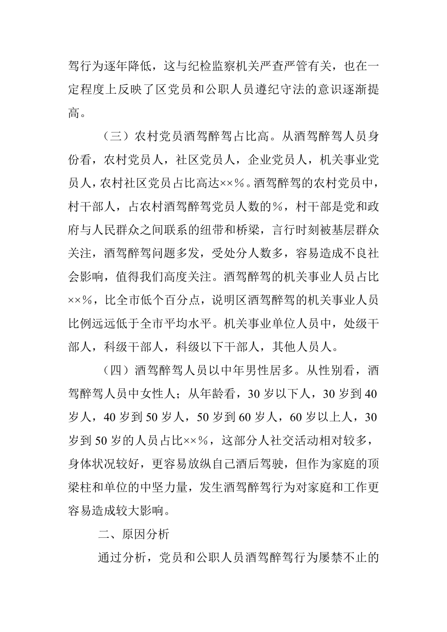 区党员和公职人员酒驾醉驾违纪违法案件情况分析报告.docx_第2页