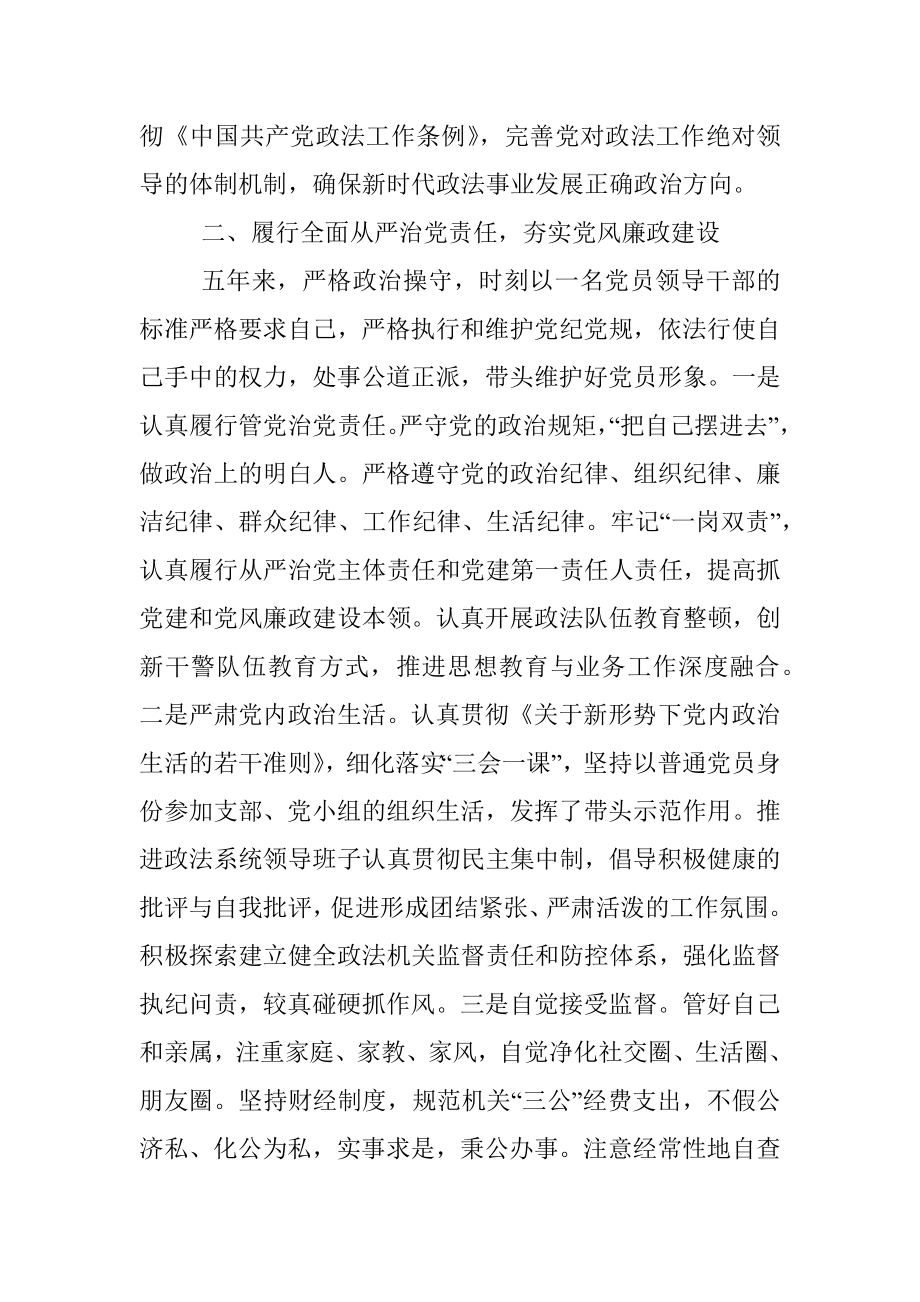 政法委书记述职述廉报告.docx_第2页